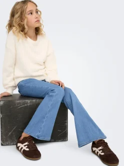 KOGRAIN Średnia talia Krój flared Jeans