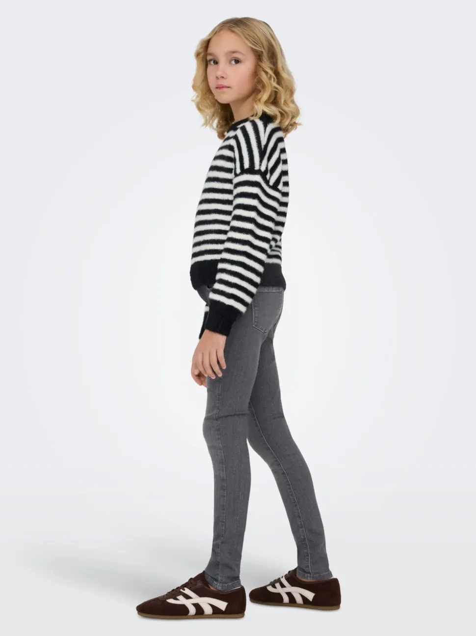 KOGRAIN Średnia talia Krój skinny Do kostek Jeans