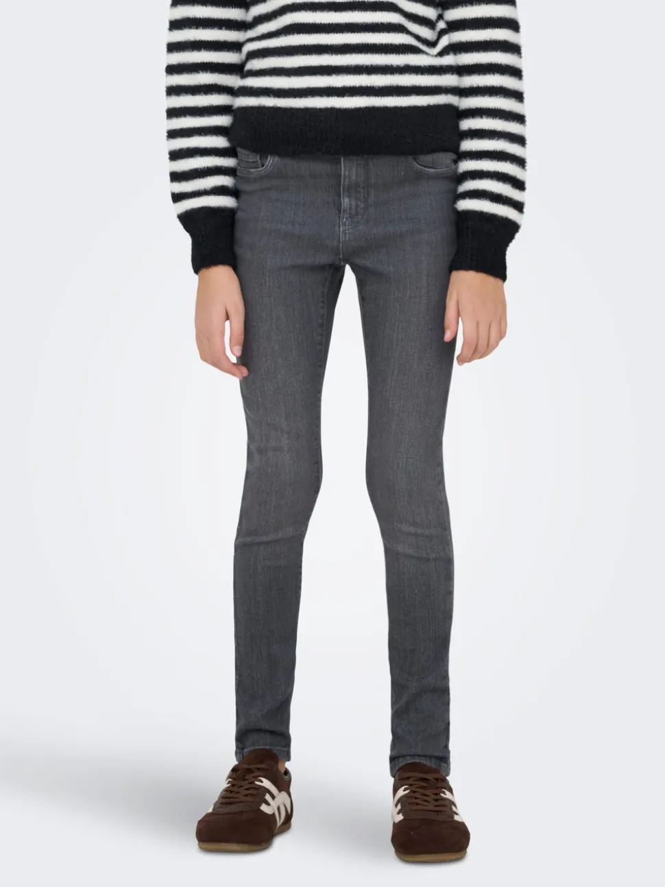 KOGRAIN Średnia talia Krój skinny Do kostek Jeans