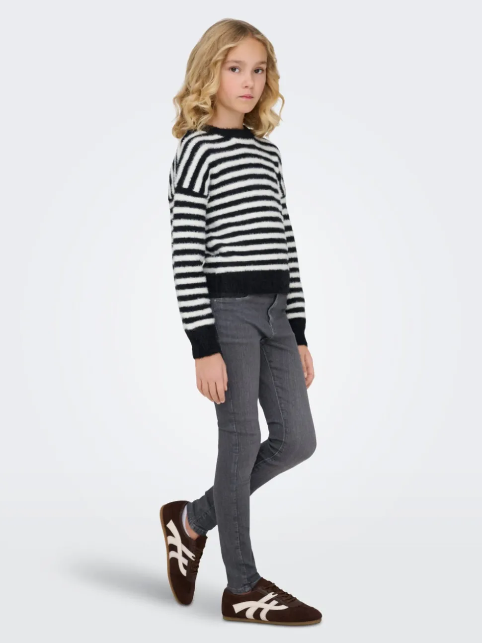 KOGRAIN Średnia talia Krój skinny Do kostek Jeans