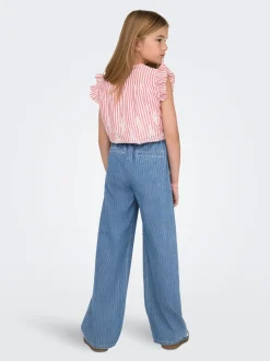 KOGYASMIN Średnia talia Krój wide leg Jeans