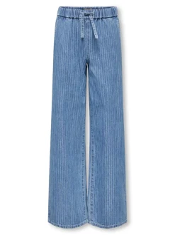 KOGYASMIN Średnia talia Krój wide leg Jeans
