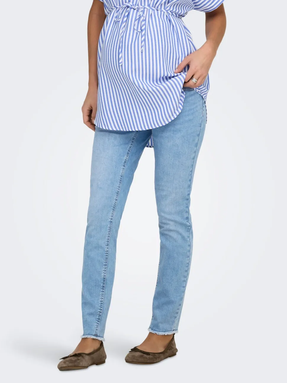 OLMBLUSH Krój skinny Do kostek Jeans