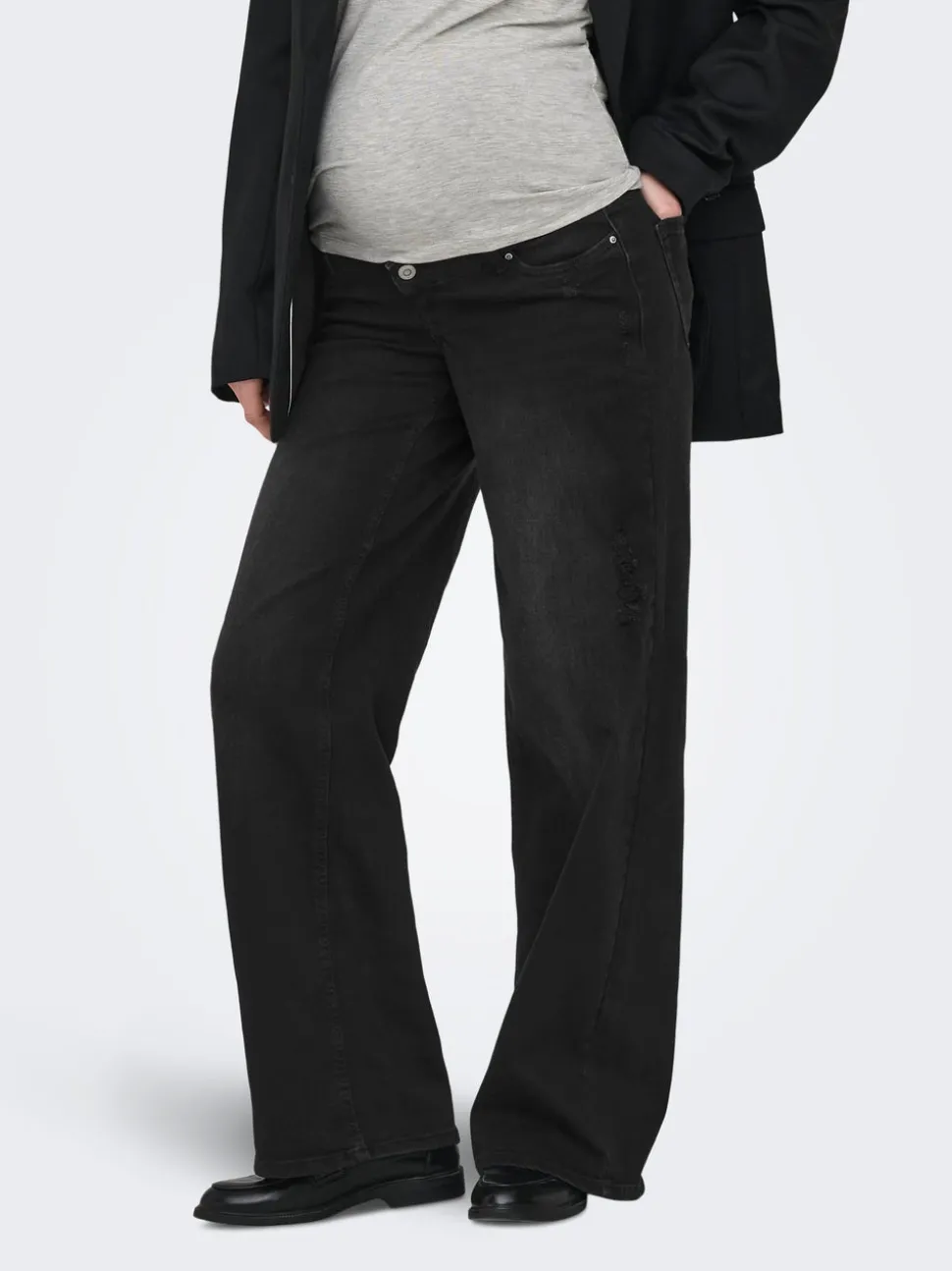OLMBLUSH Krój wide leg Jeans