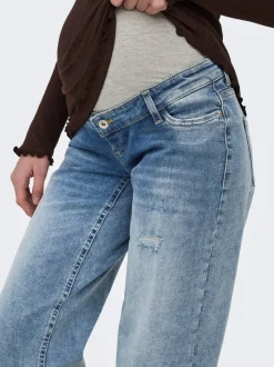 OLMBLUSH Krój wide leg Jeans