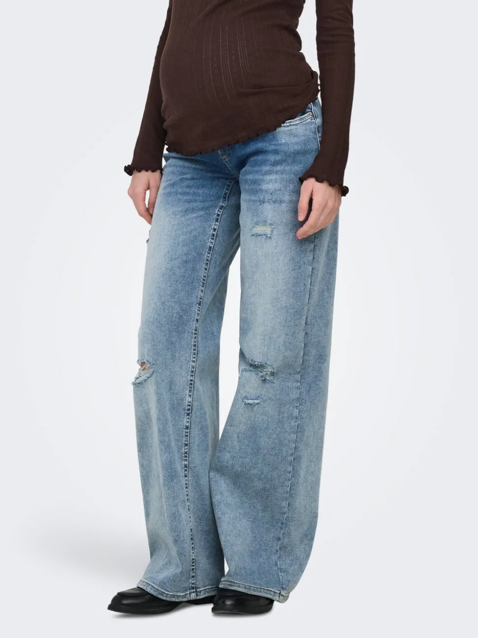 OLMBLUSH Krój wide leg Jeans
