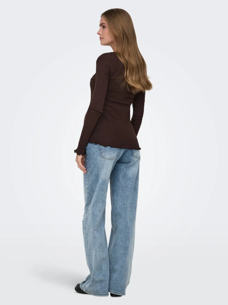 OLMBLUSH Krój wide leg Jeans