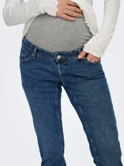 OLMBLUSH Średnia talia Krój skinny Do kostek Jeans