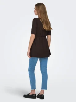 OLMBLUSH Średnia talia Krój skinny Do kostek Jeans