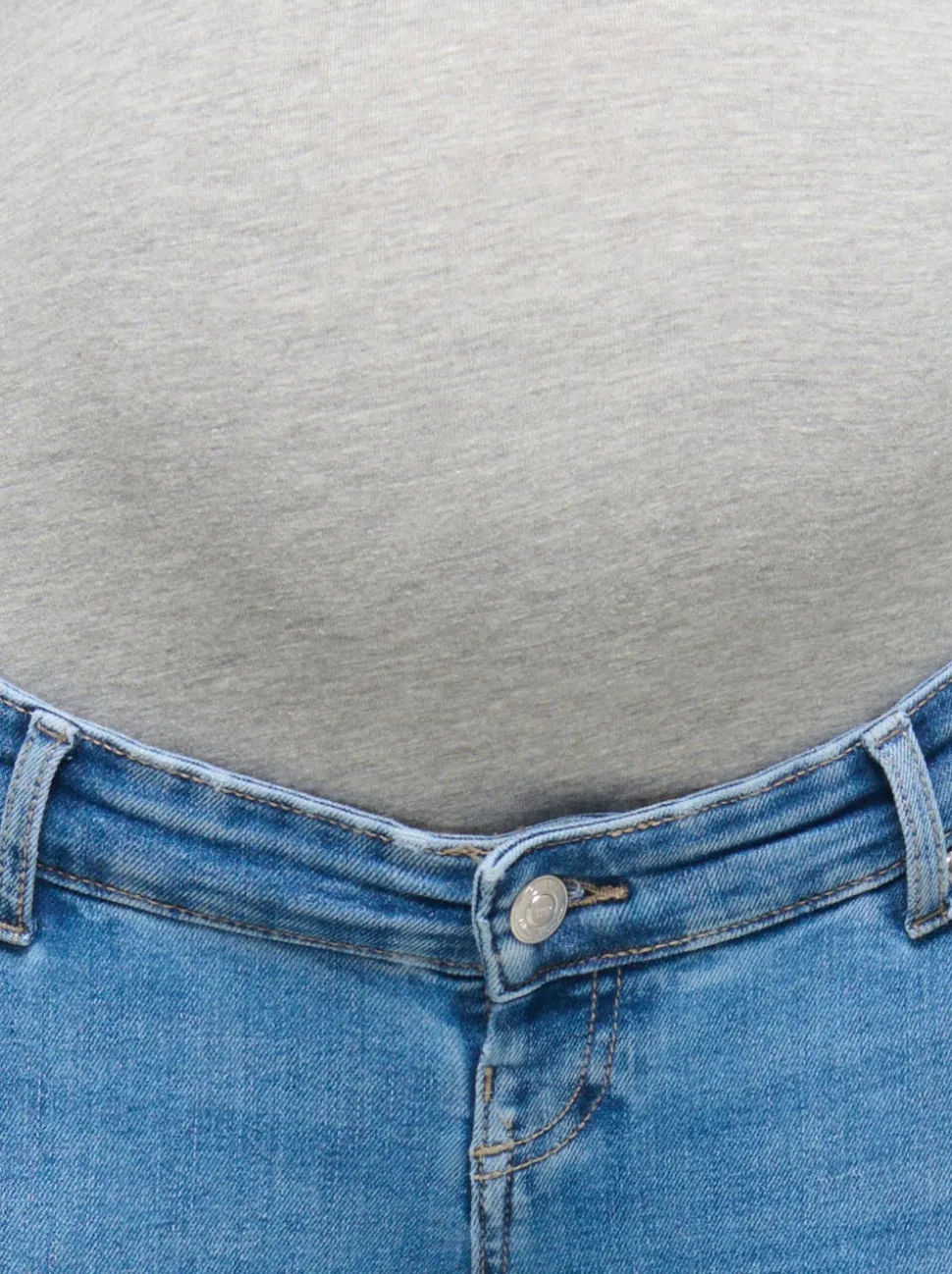 OLMBLUSH Średnia talia Krój skinny Do kostek Jeans
