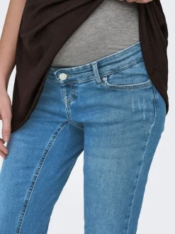 OLMBLUSH Średnia talia Krój skinny Do kostek Jeans