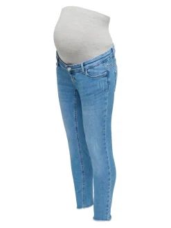 OLMBLUSH Średnia talia Krój skinny Do kostek Jeans