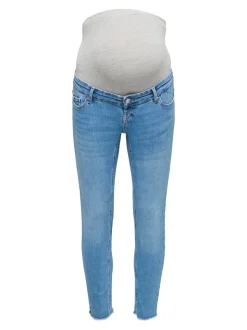 OLMBLUSH Średnia talia Krój skinny Do kostek Jeans