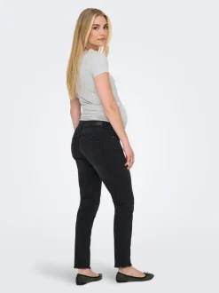 OLMBLUSH Średnia talia Krój skinny Do kostek Jeans