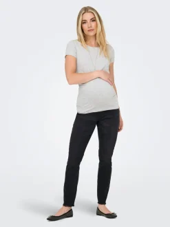 OLMBLUSH Średnia talia Krój skinny Do kostek Jeans