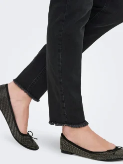 OLMBLUSH Średnia talia Krój skinny Do kostek Jeans