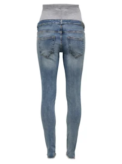 OLMBLUSH Średnia talia Krój skinny Do kostek Jeans