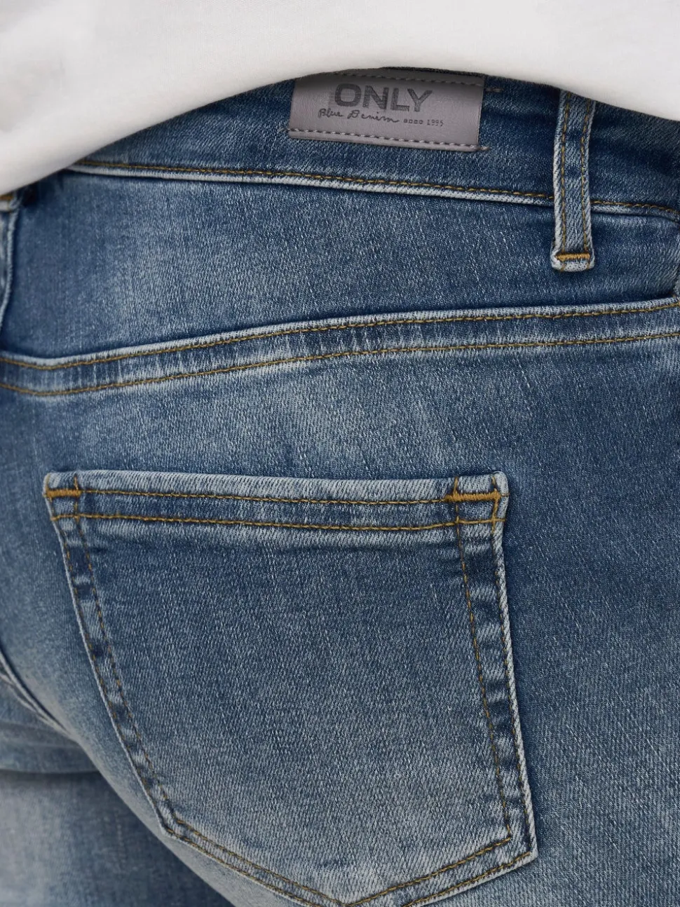 OLMBLUSH Średnia talia Krój skinny Do kostek Jeans