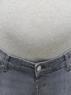OLMBLUSH Średnia talia Krój skinny Do kostek Jeans