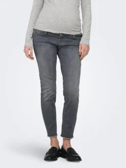 OLMBLUSH Średnia talia Krój skinny Do kostek Jeans