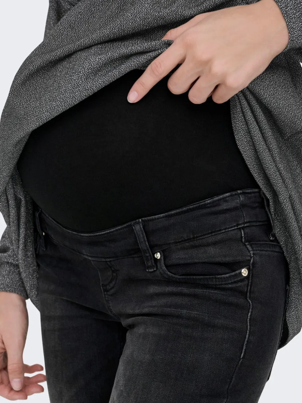 OLMBLUSH Średnia talia Krój flared Jeans