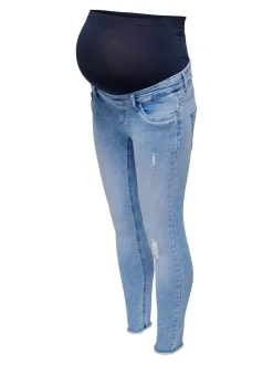 OLMBLUSH Średnia talia Krój skinny Do kostek Jeans
