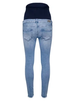 OLMBLUSH Średnia talia Krój skinny Do kostek Jeans