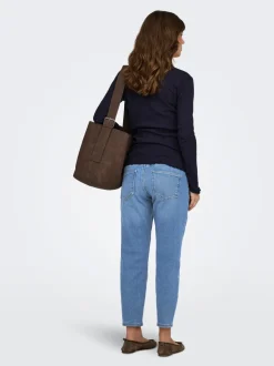 OLMCATWALK Wysoka talia Krój mom Do kostek Jeans