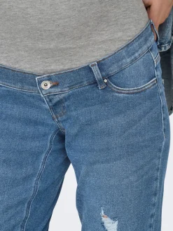 OLMCATWALK Wysoka talia Krój mom Do kostek Jeans