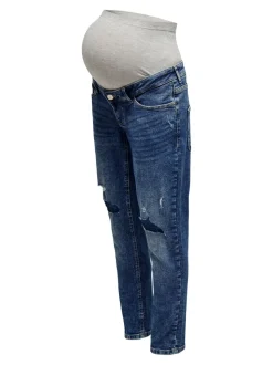 OLMENEDA Wysoka talia Krój prosty Do kostek Jeans