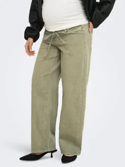 OLMGIANNA Średnia talia Krój prosty Jeans