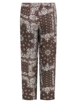 OLMKAVI Krój wide leg Spodnie