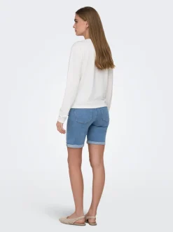 OLMRAIN Krój bodycon Jeansowe szorty
