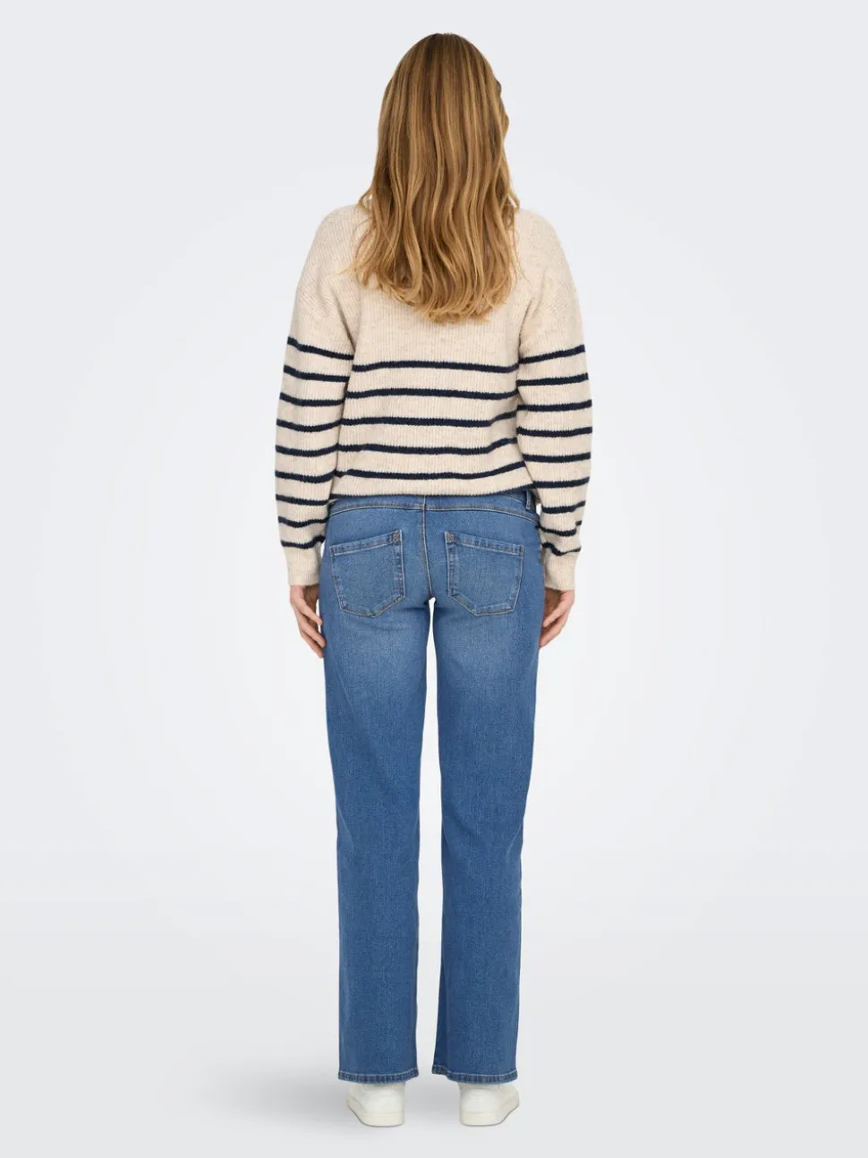 OLMSNOW Wysoka talia Krój wide leg Jeans