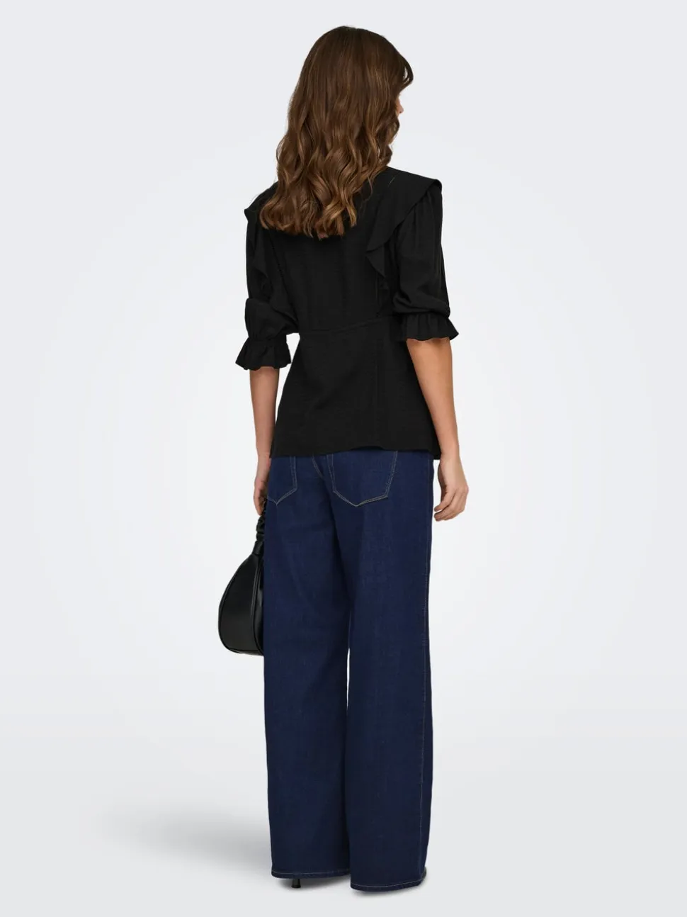 OLMSNOW Wysoka talia Krój wide leg Jeans
