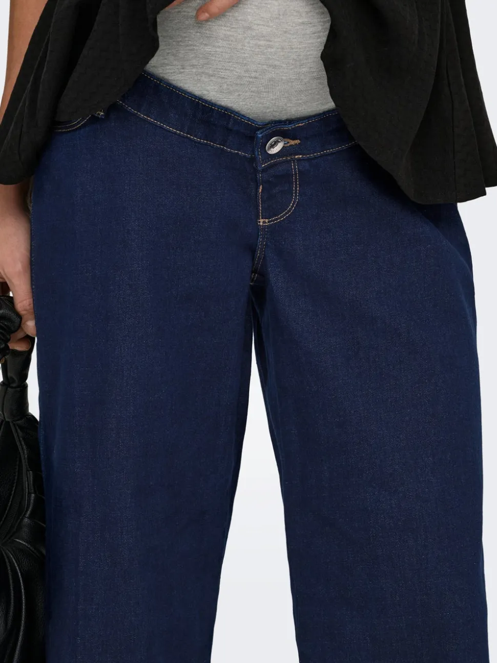 OLMSNOW Wysoka talia Krój wide leg Jeans