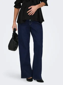 OLMSNOW Wysoka talia Krój wide leg Jeans