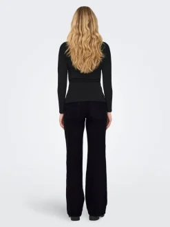 OLMSNOW Wysoka talia Krój wide leg Jeans