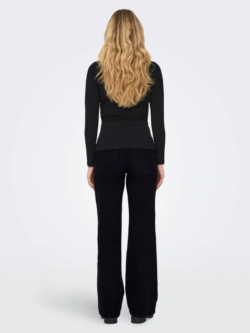 OLMSNOW Wysoka talia Krój wide leg Jeans
