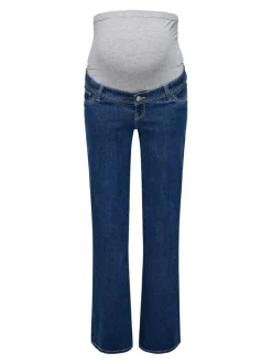 OLMWAUW Średnia talia Krój wide leg Jeans