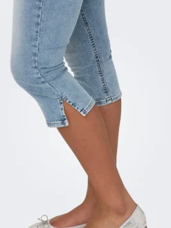 ONLBLUSH Średnia talia Krój skinny capri Jeansowe szorty