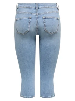 ONLBLUSH Średnia talia Krój skinny capri Jeansowe szorty