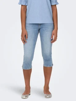 ONLBLUSH Średnia talia Krój skinny capri Jeansowe szorty
