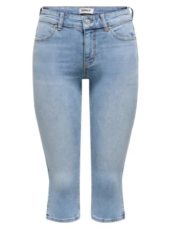 ONLBLUSH Średnia talia Krój skinny capri Jeansowe szorty