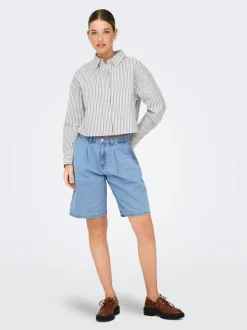 ONLIVY Krój wide leg Jeansowe szorty