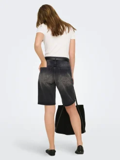 ONLMATE Średnia talia Krój baggy Jeansowe szorty
