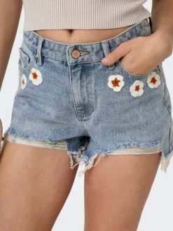 ONLPACY Wysoka talia Krój regularny Jeansowe szorty