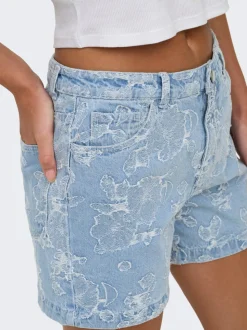 ONLPHINE-AUDE Wysoka talia Krój regularny Jeansowe szorty