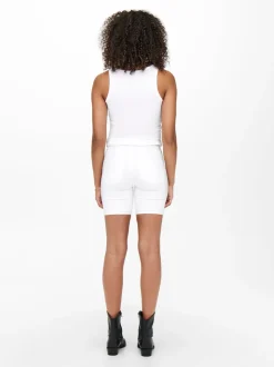 ONLRAIN Średnia talia Krój bodycon Jeansowe szorty