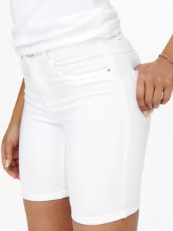 ONLRAIN Średnia talia Krój bodycon Jeansowe szorty